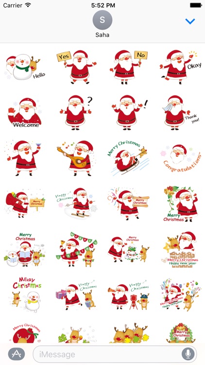 Santa Claus - Merry ChristMas Stickers Vol4