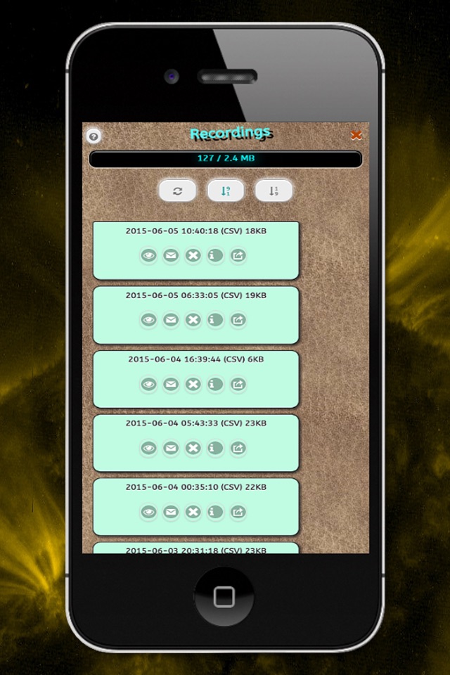 Tesla - Metal detector and Magnetic field recorder screenshot 2