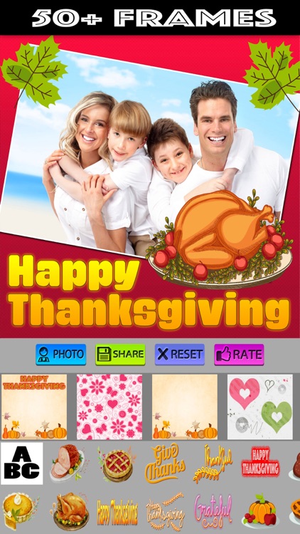 Thanksgiving Photo Frames and Stickers