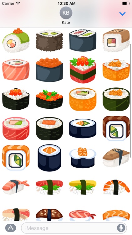 Sushi Stickers for iMessage #4