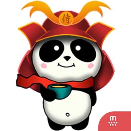 Samurai Panda 2 stickers by CandyA$ for iMessage