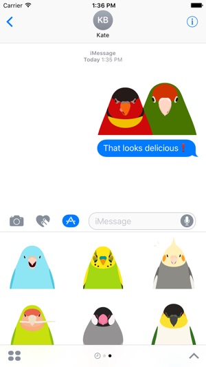 Animated Bird Stickers - Tori no iro