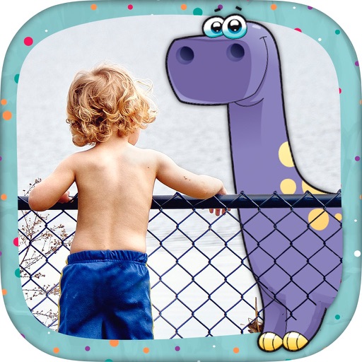 Your photo with dinosaurs - Stickers for photos icon