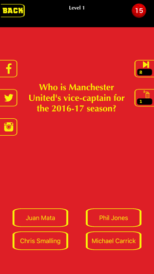 Football Trivia 2016 - for Man United