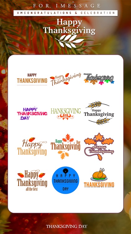 Thanksgiving Day Emoji Pro - Holiday Stickers