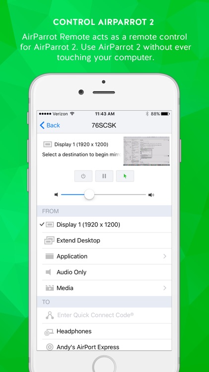 AirParrot Remote