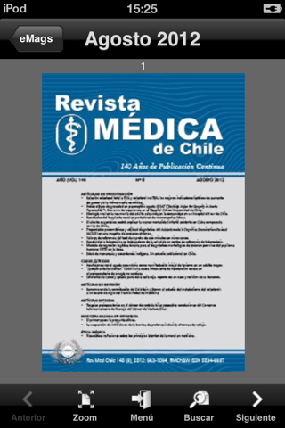 Revista Médica de Chile screenshot 2