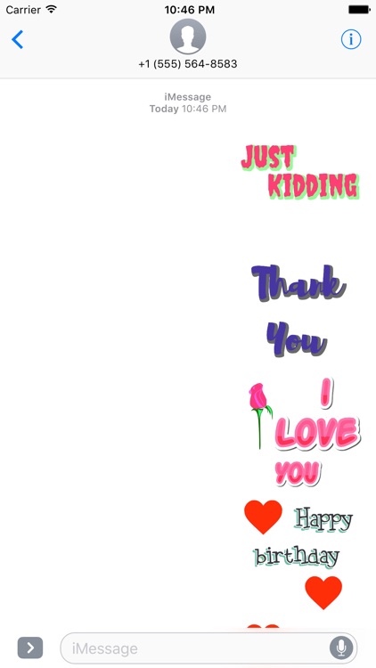 Cool Word Stickers