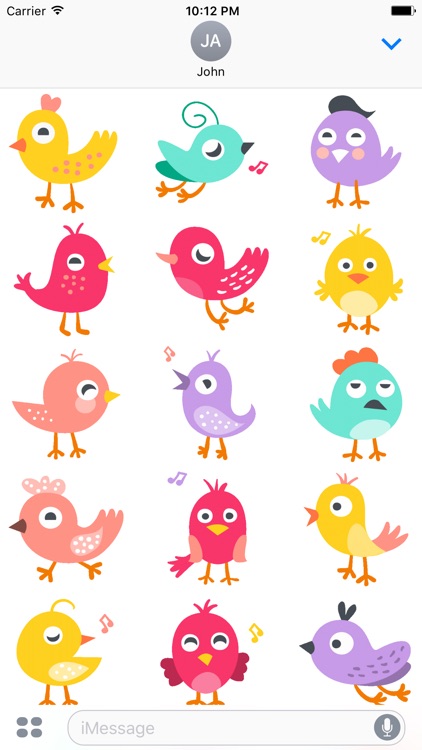 Funny Birds Animated Stickers