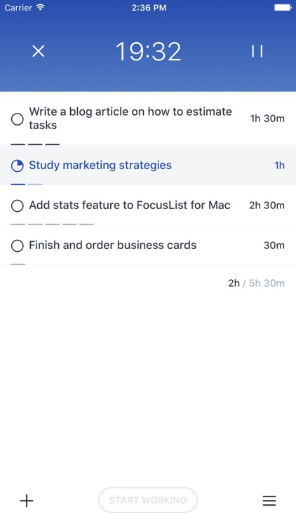 FocusList: Focus Timer screenshot-0