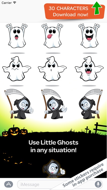 Little Ghosts  – funny Stickers Smileys & Emoji