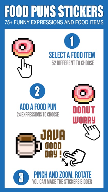 Food Puns Sticker - Pixel Art Edition (75+ Items)
