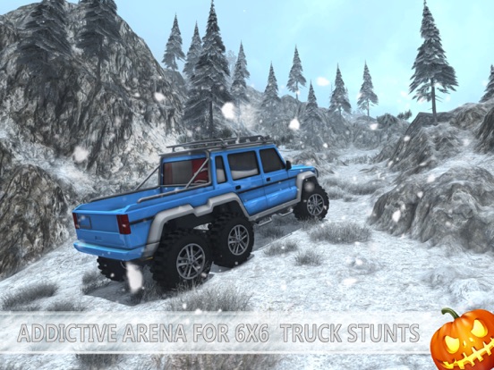 Снег симулятор вождения - от дороги 6 x 6 грузовик для iPad