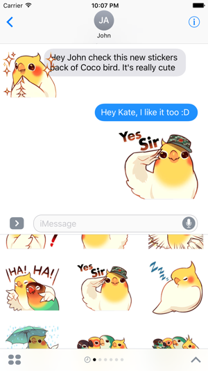 Coco Bird Emoji Stickers - for iMessage(圖2)-速報App