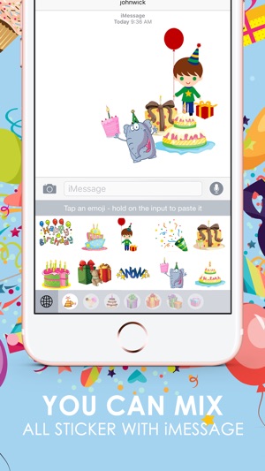 Birthday Emoji Stickers Keyboard Themes ChatStick(圖3)-速報App