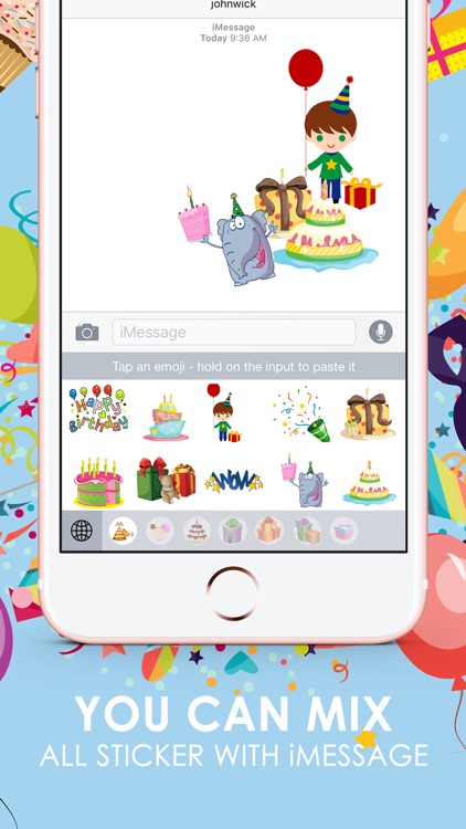 Birthday Emoji Stickers Keyboard Themes ChatStick