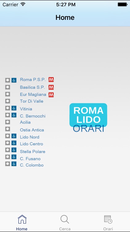 Roma Lido - Orari treno