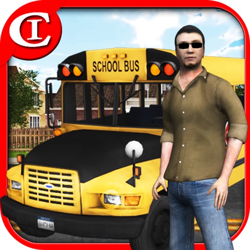 Crazy School Bus Driver 3D Plus icon