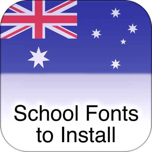 Australian/NZ School Fonts To Install iOS App