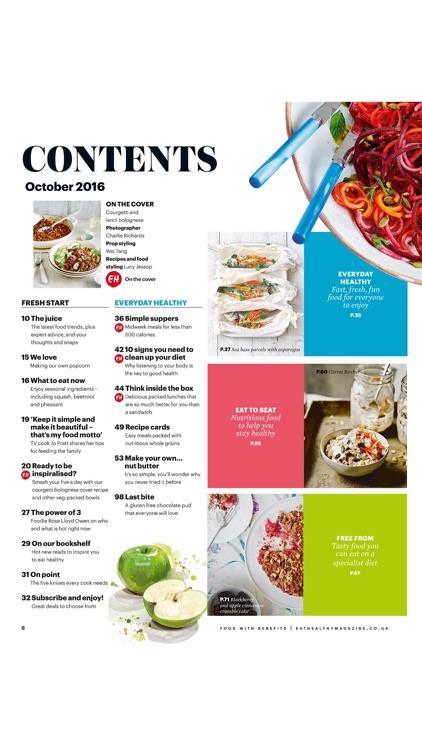 Eat Healthy Magazine - Food with benefits screenshot-3