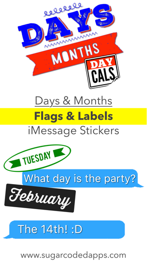 DayCals: Days & Months Calendar Stickers(圖1)-速報App