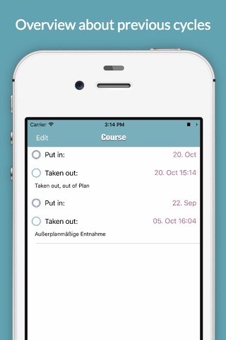 Contraceptive Ring - Your Contraception Diary screenshot 3