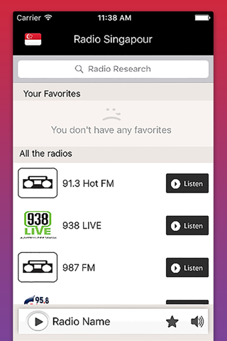 Radio Singapour - Radios Singapore screenshot 2