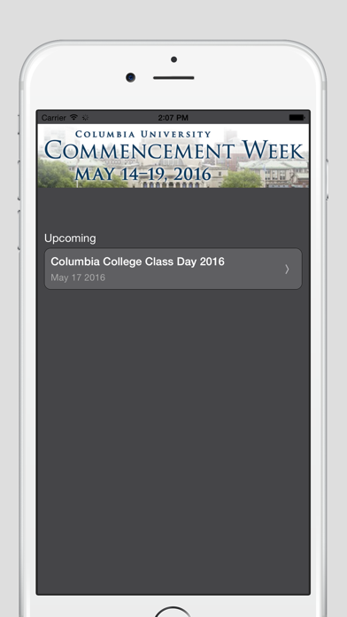How to cancel & delete Columbia University Commencement Week 2016 from iphone & ipad 1