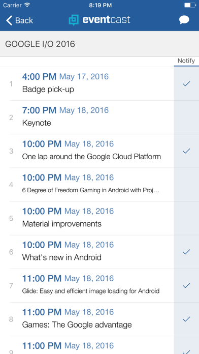 EventCast - the simplest event planner screenshot 3