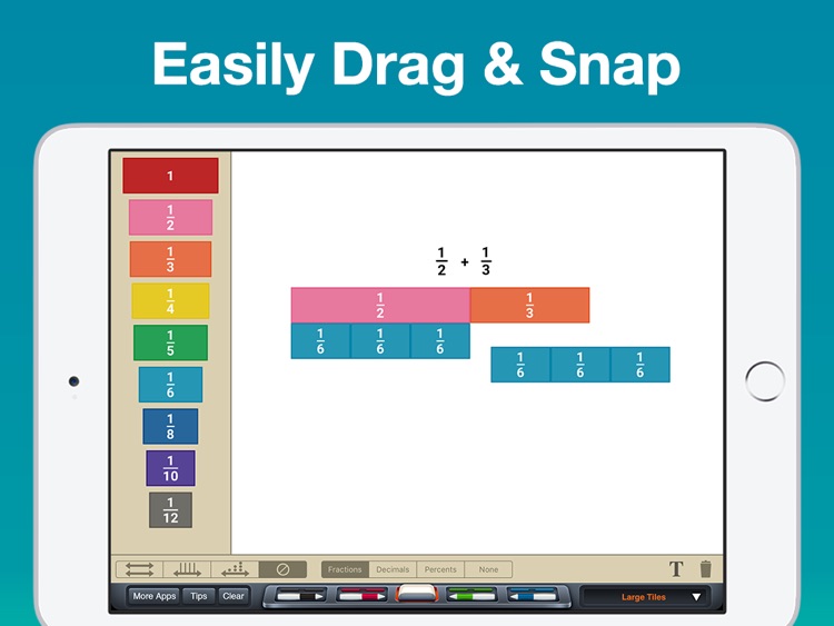 Fraction Tiles Manipulative