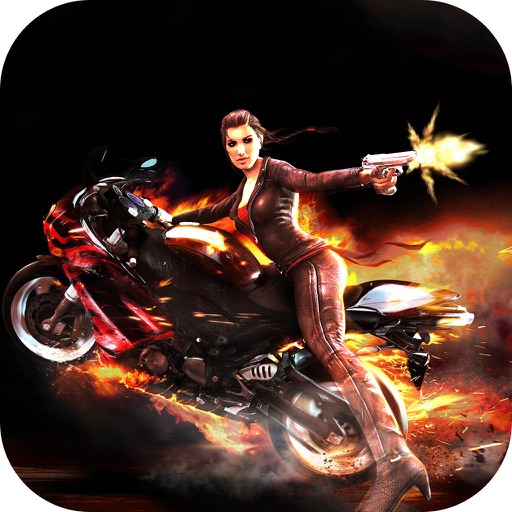 Moto Stunt Shooter Deluxe : Fight racing Game 2016 icon