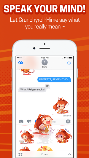 Official Crunchyroll-Hime Sticker Pack(圖3)-速報App