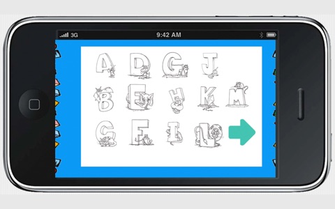 abc alphabet animal coloring books for kids free screenshot 2