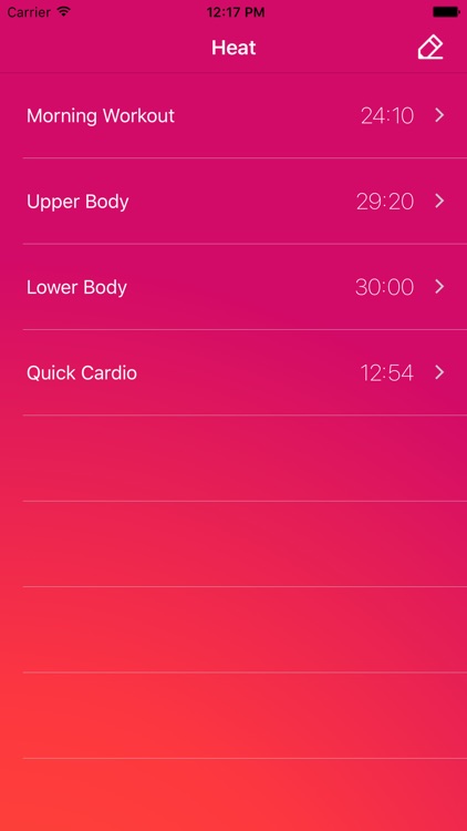 Heat: Workout Builder for Apple Watch