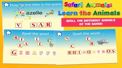 How to cancel & delete Safari Animals Preschool First Word Learning Game from iphone & ipad 4