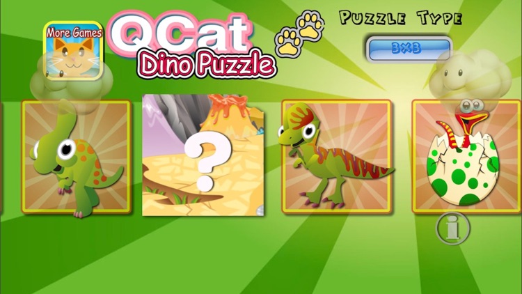 QCat - Puzzle & Trivia of Dino World For Toddlers and Kids (free)