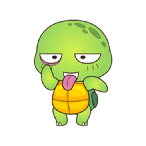 Cool And Funny Turtle Sticker icon