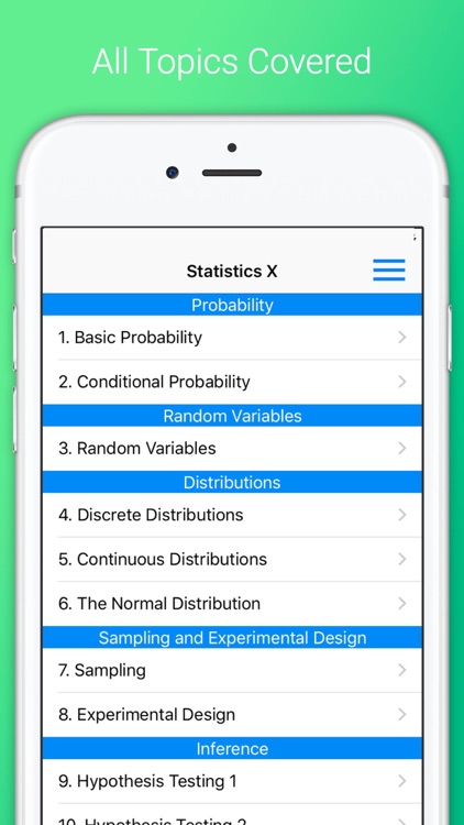 Statistics X: College and AP Stats