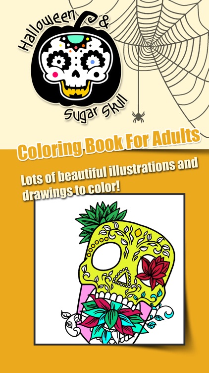 Halloween & Sugar Skull Coloring Book For Adults