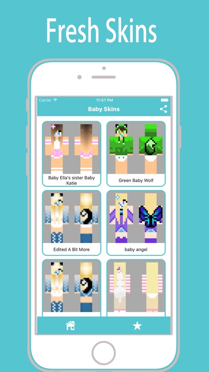 BABY SKINS App for Minecraft PE