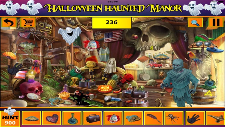 Halloween Haunted Manor : Hidden Object