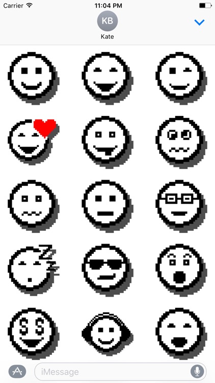 Pixel Smileys Stickers for iMessage