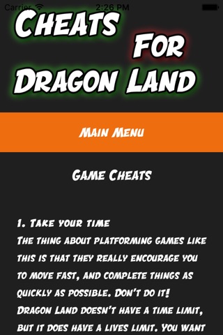Cheats Guide For Dragon Land screenshot 2