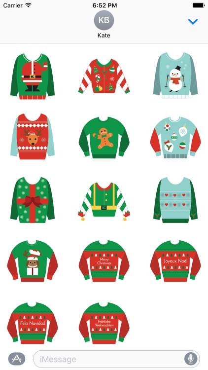 Ugly Christmas Sweaters Sticker Pack