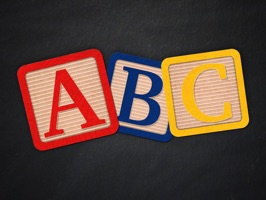 Spell it out for your friends with these Alphabet Block Stickers