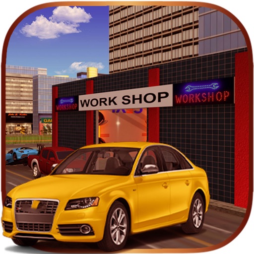 Service Station Car Wash 3D Parking Simulation Icon