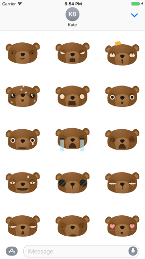 Sticker Me: Bear Faces