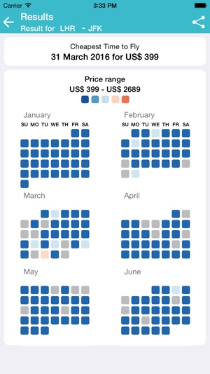 Cheap Flights Calendar(圖4)-速報App