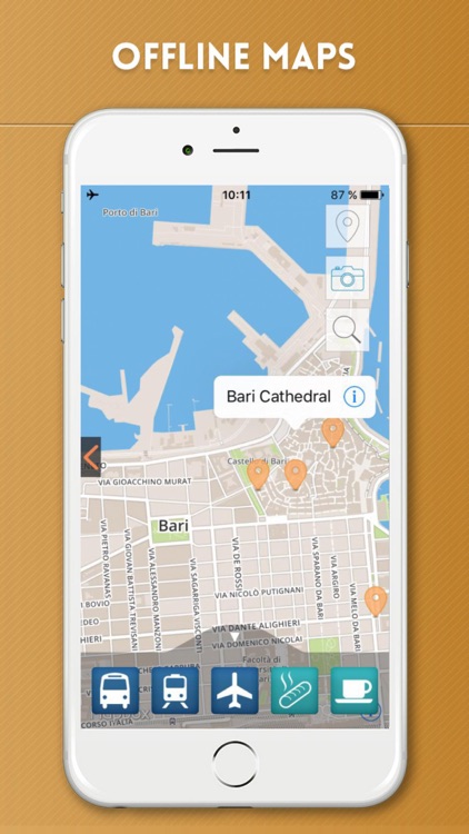 Bari Travel Guide with Offline City Street Map screenshot-4