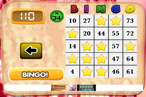 Classic Jewel Bingo Game Golden Diamond Casino screenshot 3